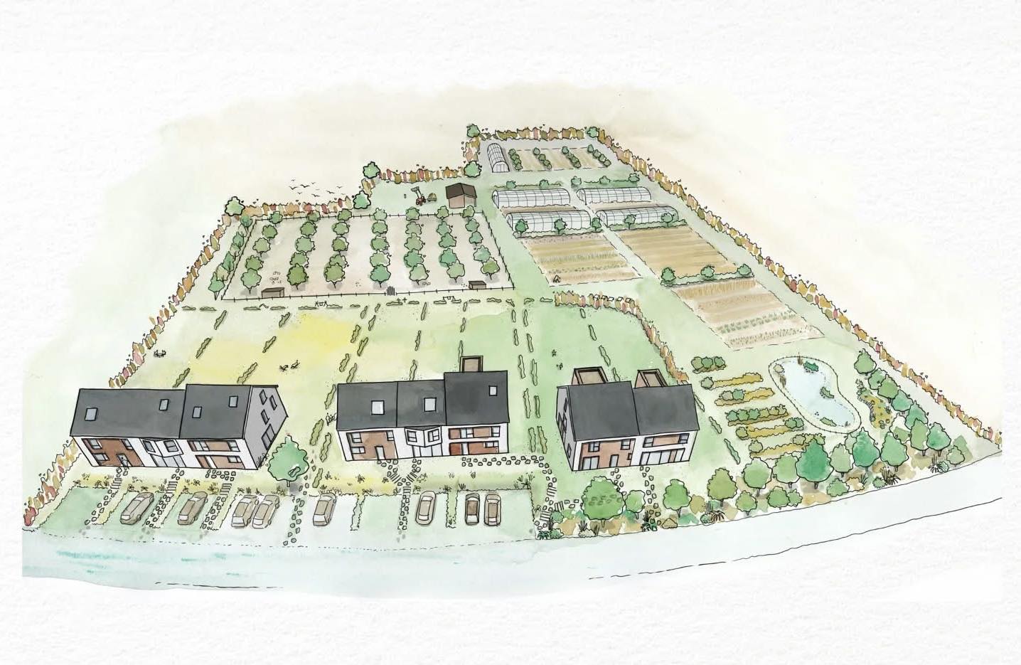 Illustration de la micro-ferme agroécologique du Navet qui Ry